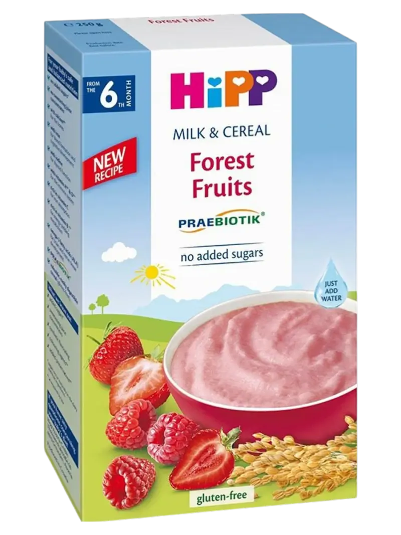 Каша детская молочная HiPP с пробиотиками лесные ягоды 6+ мес