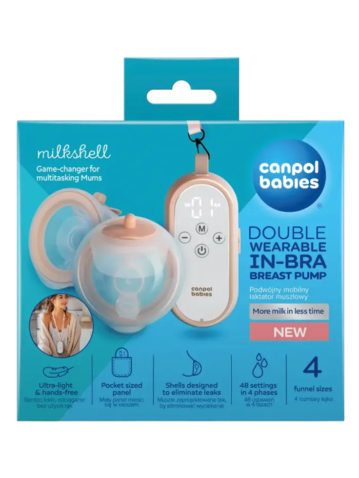 Молокоотсос электрический портативный двойной Canpol Babies MilkShell