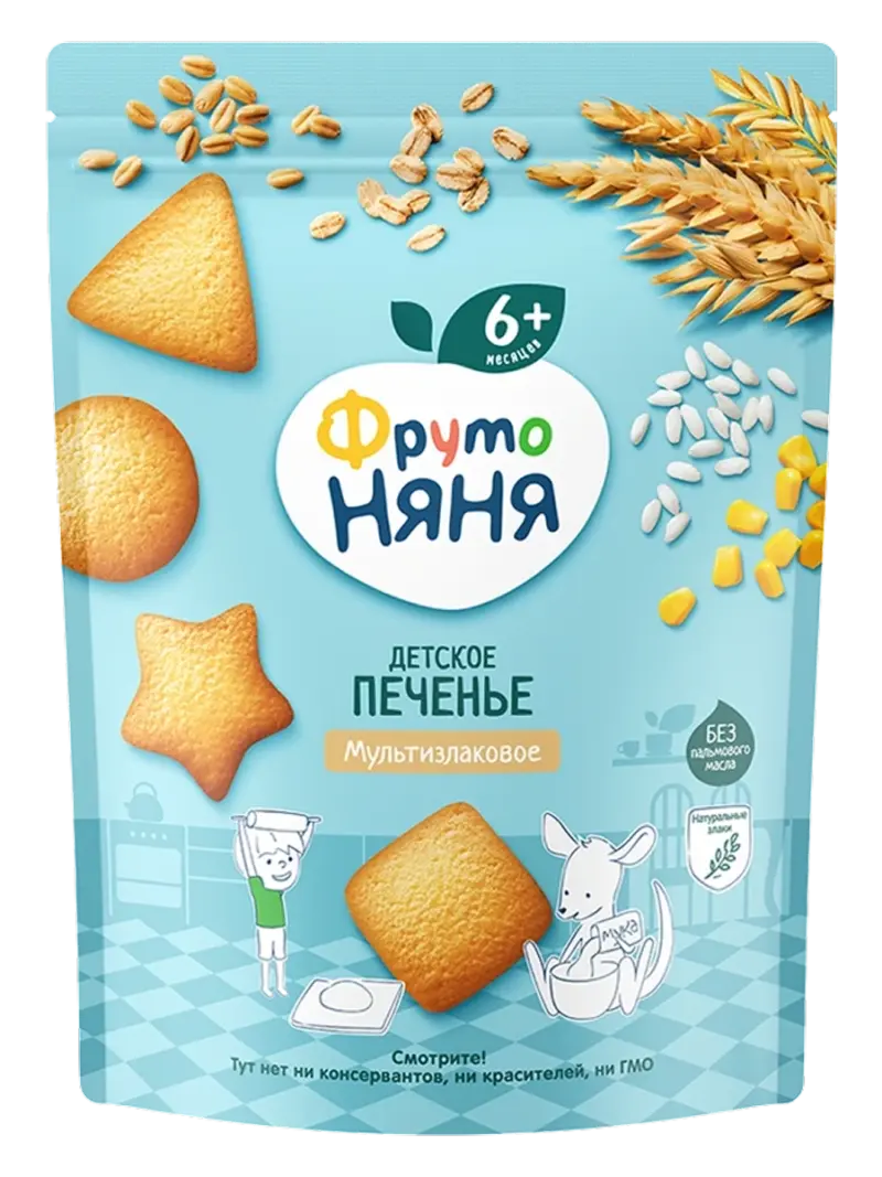Печенье детское мультизлаковое ФрутоНяня 6+ мес