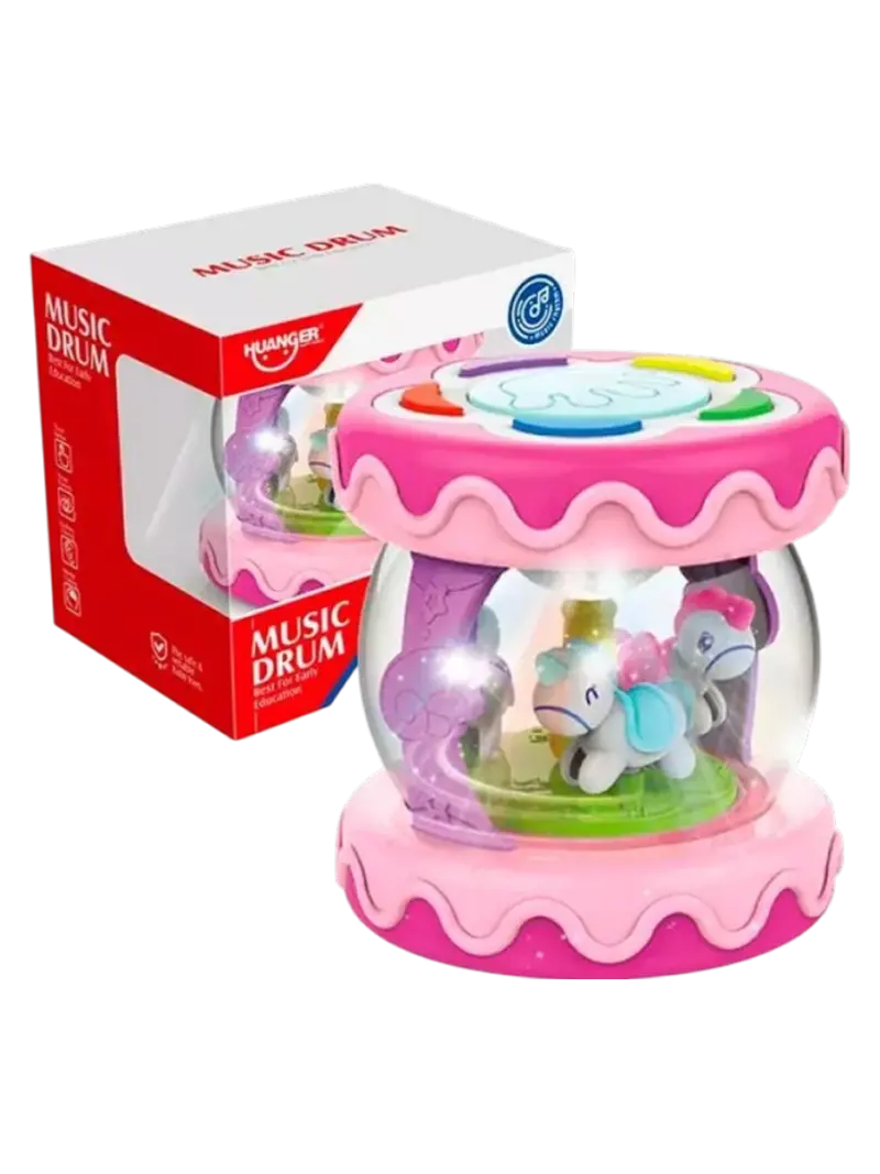 Игрушка музыкальная Карусель-барабан Huanger
