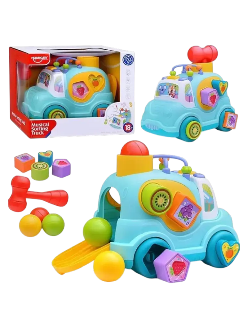 Игрушка-сортер музыкальная Машинка Huanger