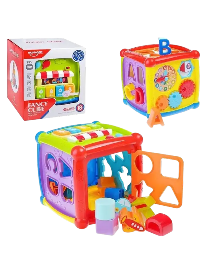 Игрушка-сортер музыкальная Куб Huanger Fancy