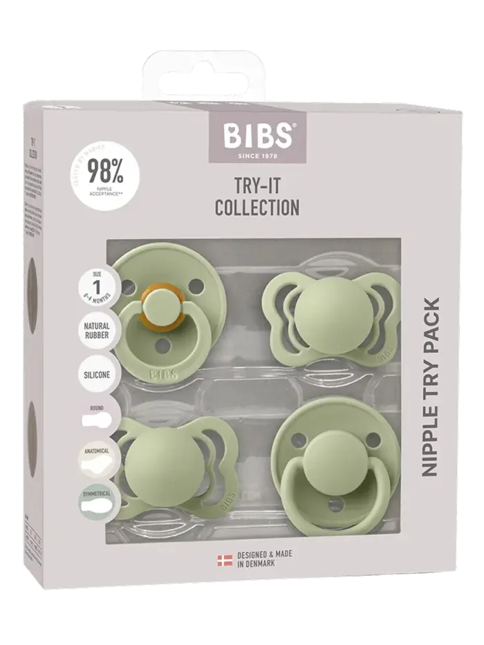 Набор пустышек BIBS Try-it (4 шт) Набор пустышек BIBS Try-it (4 шт)