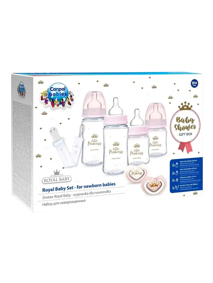 Подарочный набор бутылочек Canpol Babies Royal Baby Подарочный набор бутылочек Canpol Babies Royal Baby