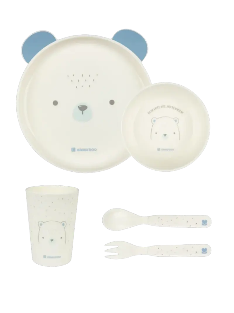 nabor-kikkaboo-bear-with-me-sinii-1 Набор детской посуды KikkaBoo Bear with Me — купить в Ташкенте | BCstore