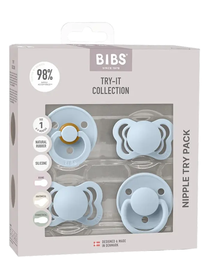 Набор пустышек BIBS Try-it (4 шт)