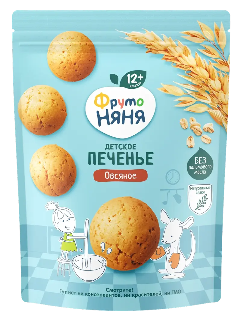 Детское овсяное печенье ФрутоНяня