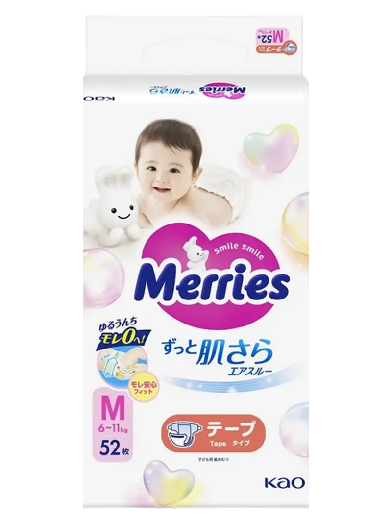 Подгузники детские Merries размер M (6-11 кг)