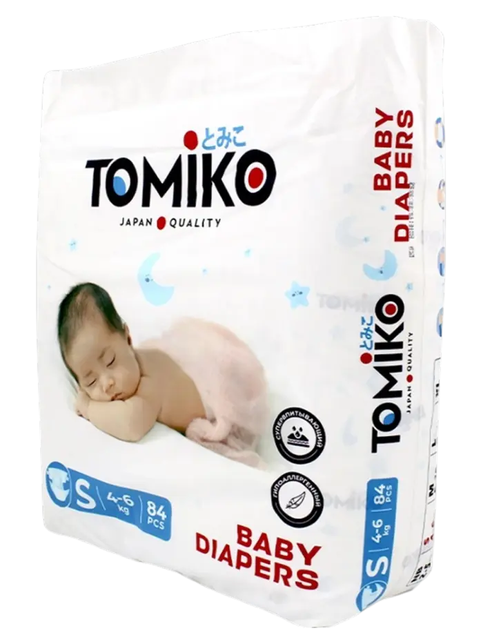 Подгузники детские Tomiko Premium размер 3 (5-10 кг)