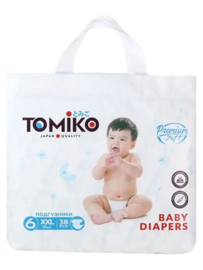 Подгузники для недоношенных и новорожденных Tomiko Premium размер 0 Pre-NB (0-3 кг)