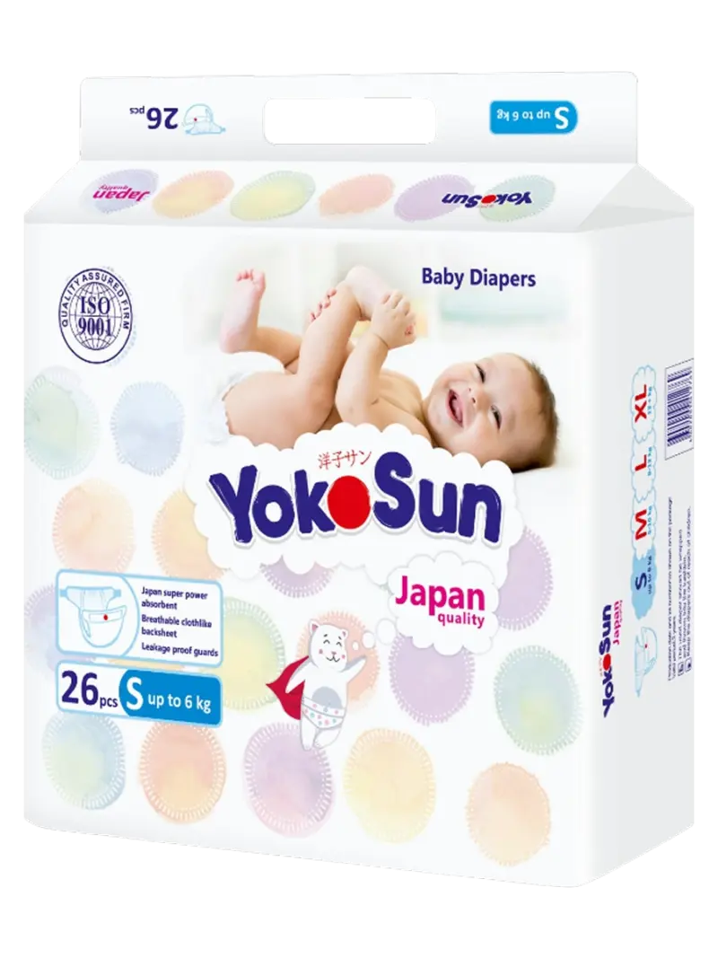 Подгузники детские YokoSun Comfort Mini размер S (до 6 кг)