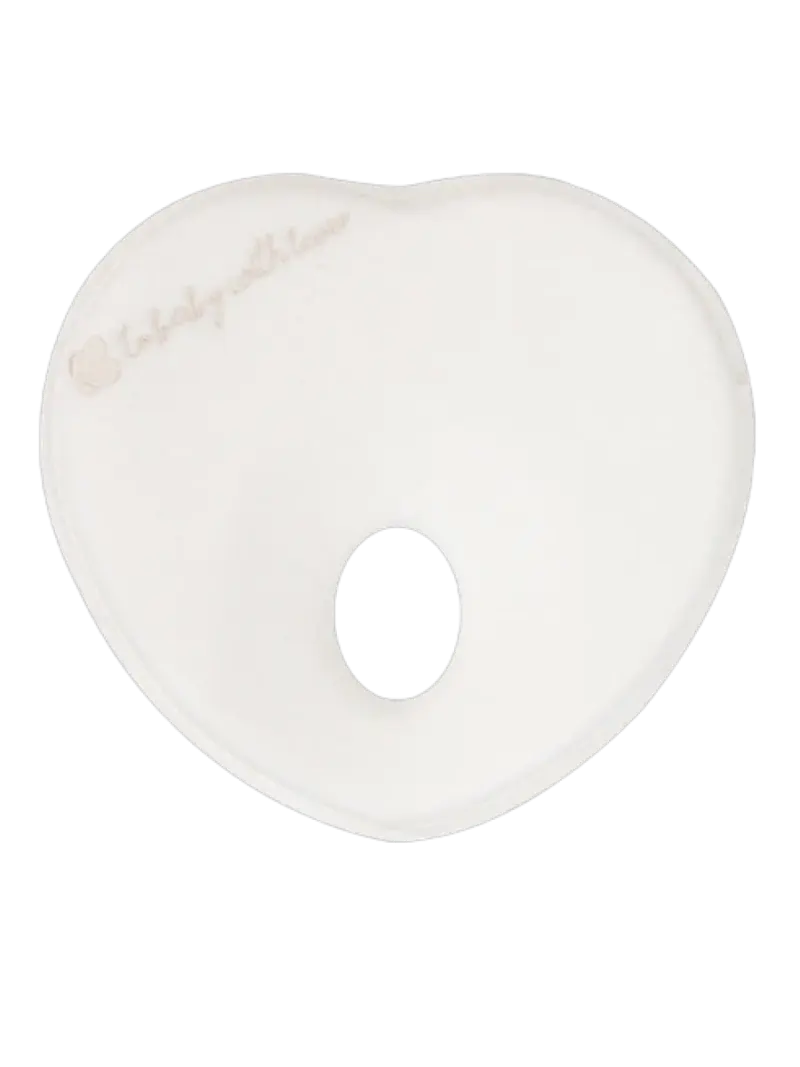 Дышащая ортопедическая подушка для малышей Сердечко KikkaBoo Heart Airknit White