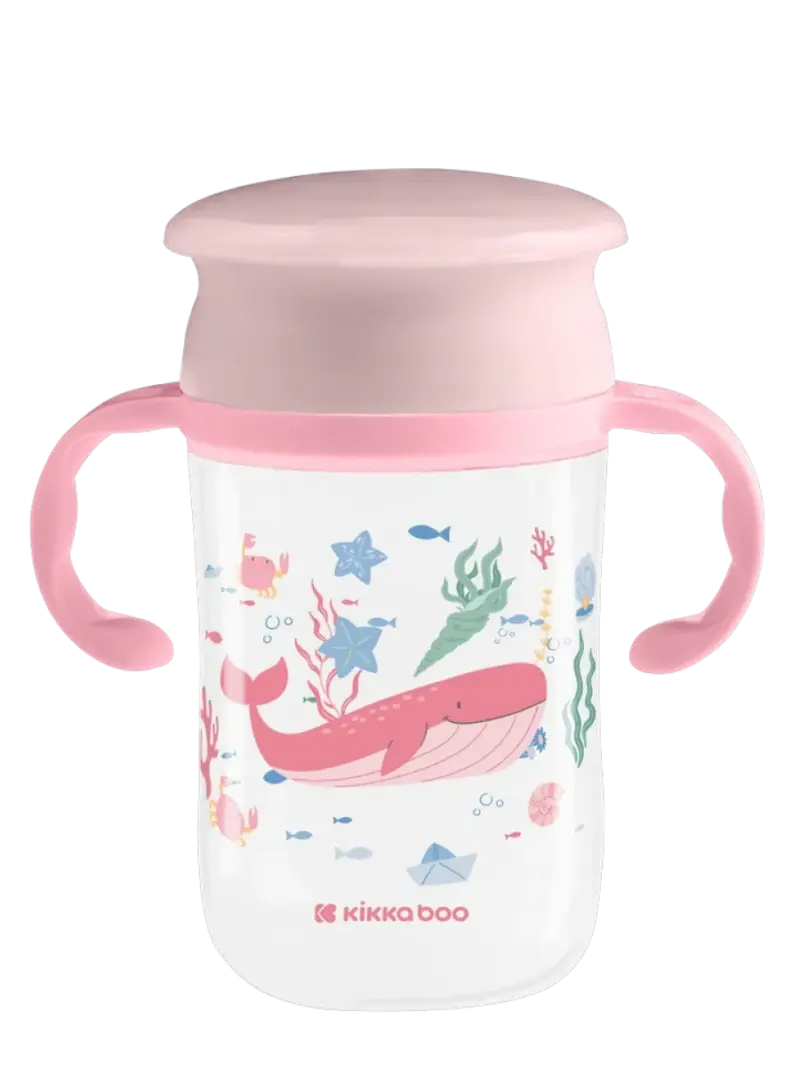 Поильник-непроливайка 360° KikkaBoo Deep Sea Pink 300мл