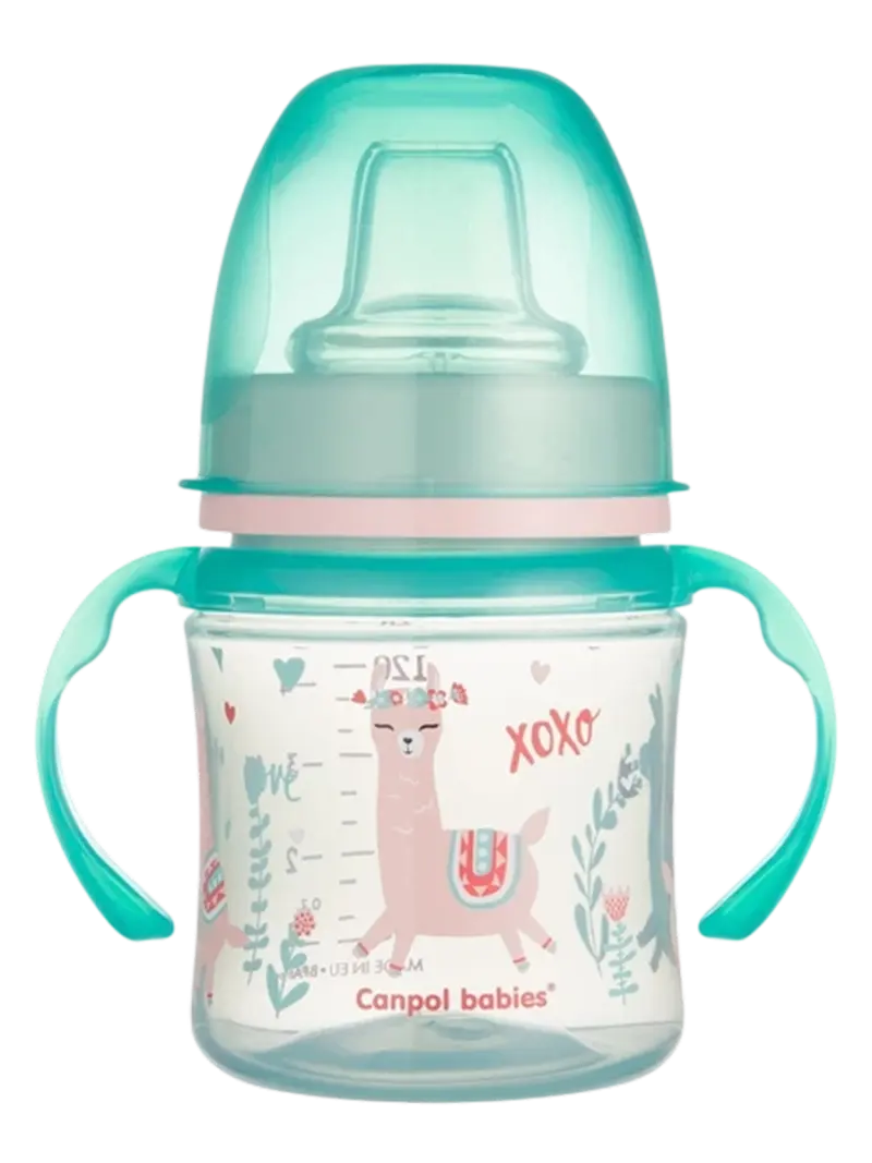 Поильник обучающий Canpol Babies Easy Start Экзотические животные серый 120мл
