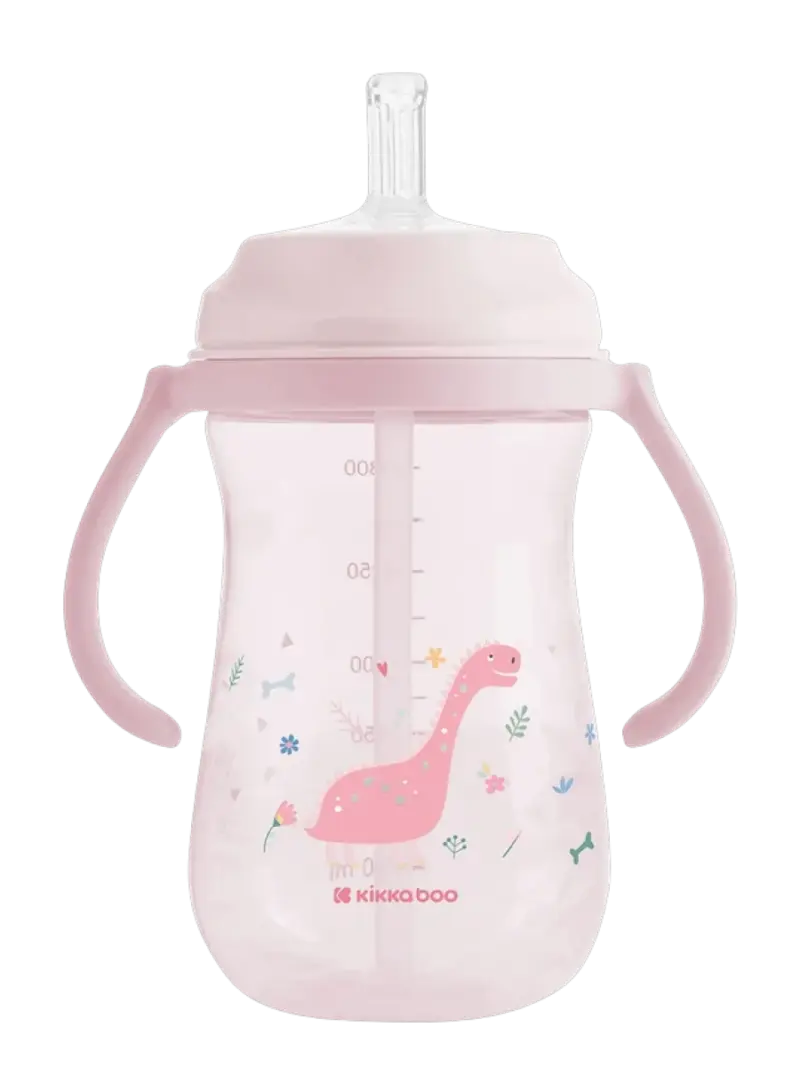 poilnik-s-trubochkoi-kikkaboo-dino-pink-1 — купить в Ташкенте | BCstore