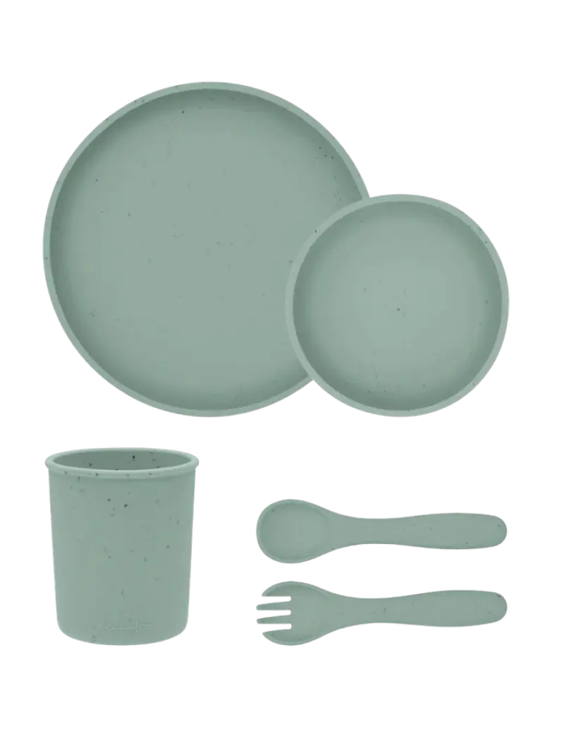 posuda-kikkaboo-platinum-sage-5-sht-1 Набор посуды силиконовой KikkaBoo Platinum — купить в Ташкенте | BCstore