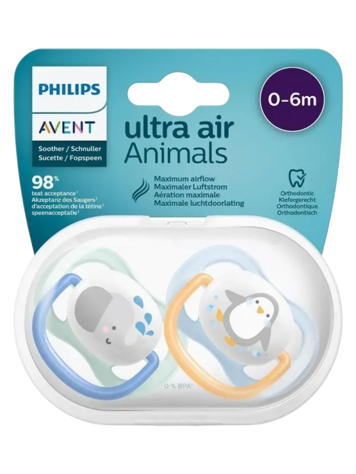 Пустышка ортодонтическая Philips Avent Ultra Air Animals Пустышка ортодонтическая Philips Avent Ultra Air Animals