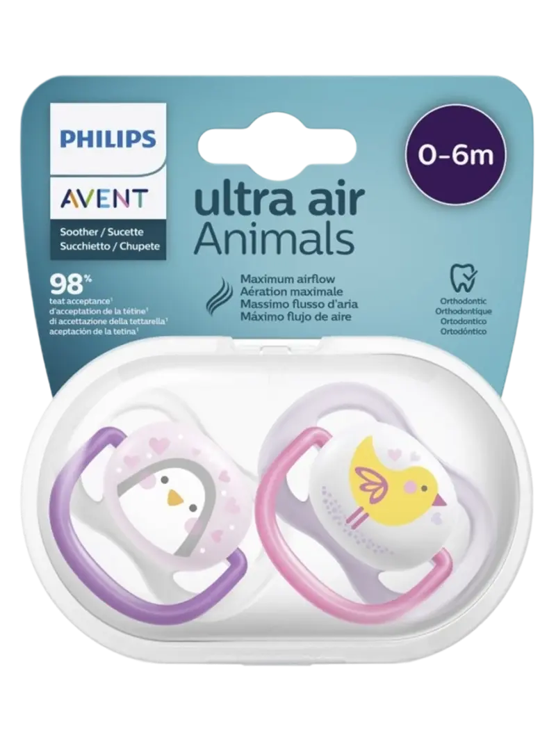Пустышка ортодонтическая Philips Avent Ultra Air Animals