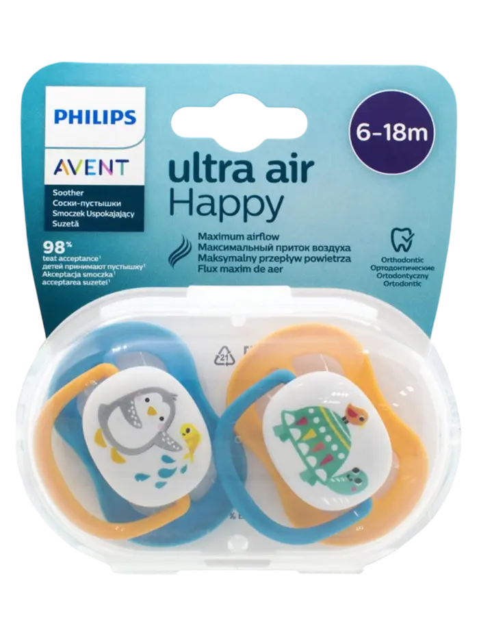 Пустышка ортодонтическая Philips Avent Ultra Air Animals Пустышка ортодонтическая Philips Avent Ultra Air Animals