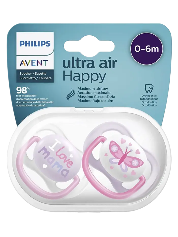 Пустышка ортодонтическая Philips Avent Ultra Air Пустышка ортодонтическая Philips Avent Ultra Air