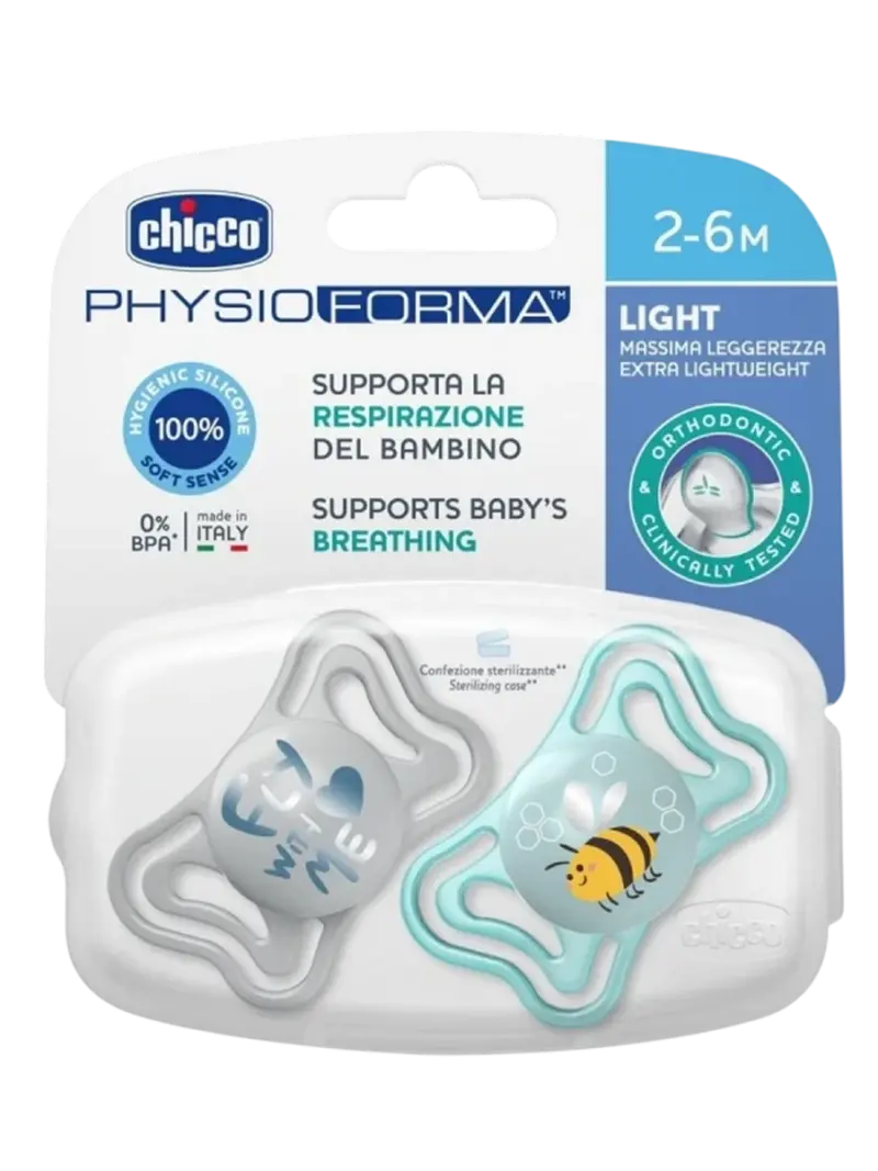 Пустышка силиконовая Chicco Physio Forma Light