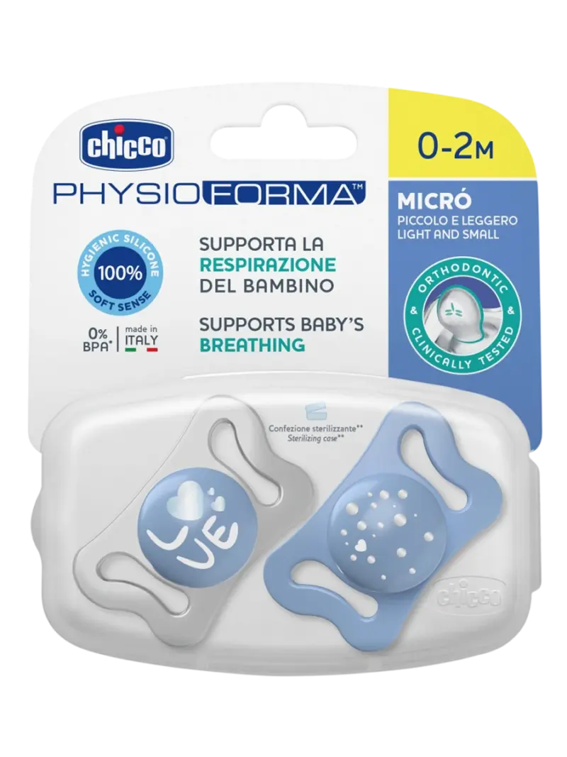 Пустышка силиконовая Chicco Physio Forma Light Пустышка силиконовая Chicco Physio Forma Light