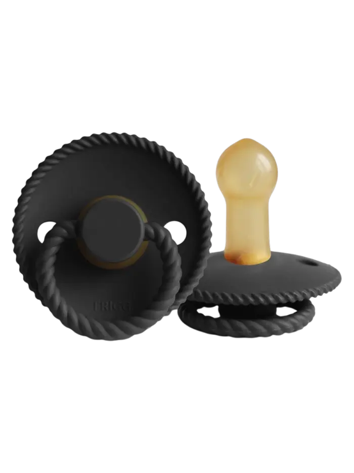 Пустышка латексная Frigg Rope Jet Black 6-18 мес