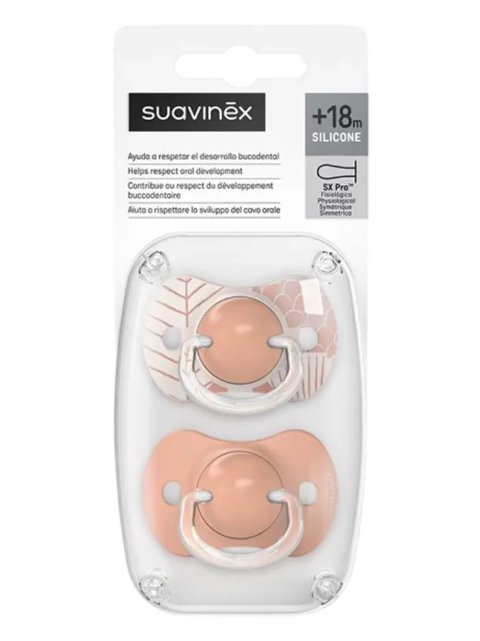 Набор пустышек силиконовых Suavinex Мечты розовый