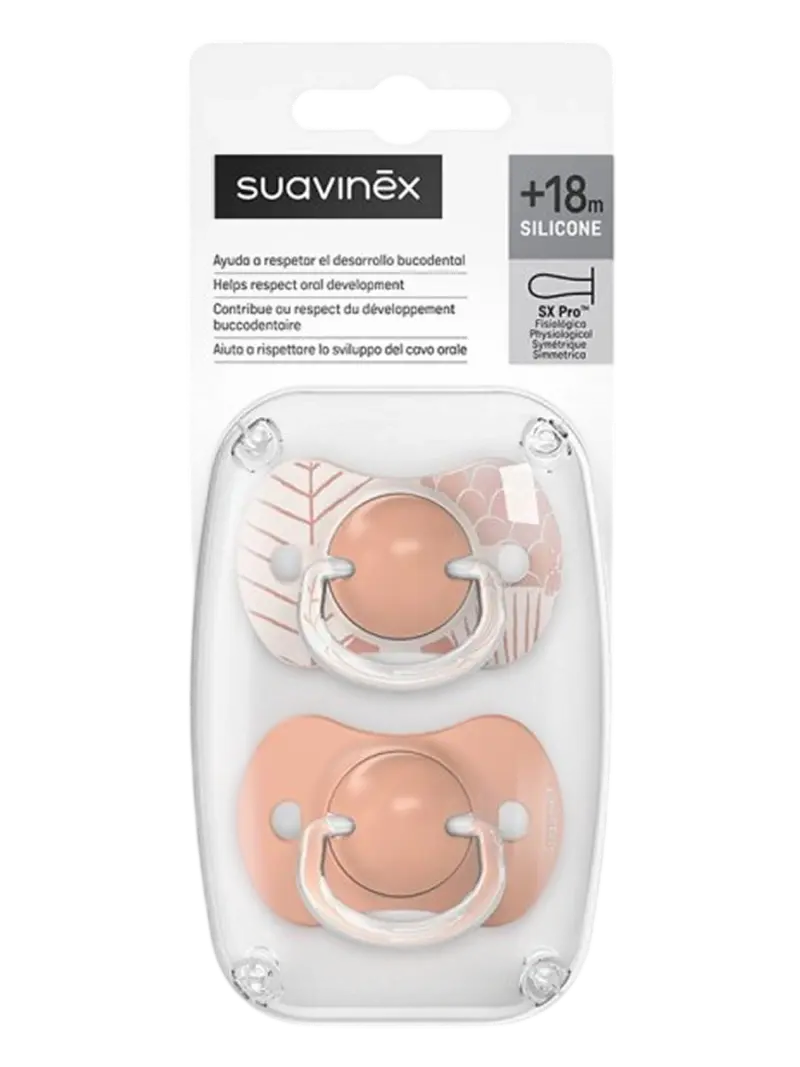 Набор пустышек силиконовых Suavinex Мечты розовый