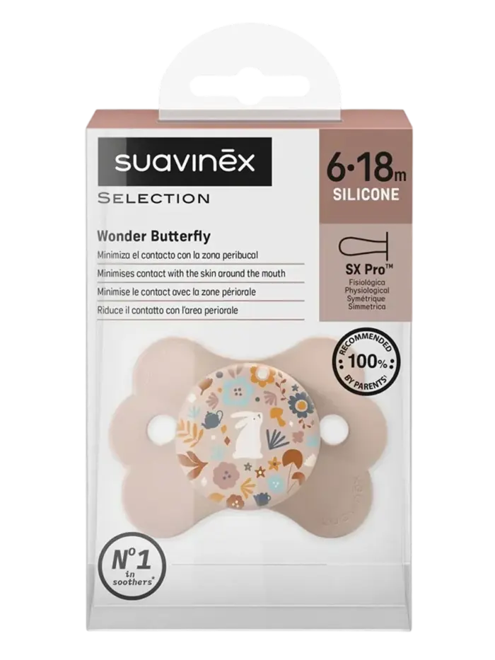 Набор пустышек силиконовых Suavinex Wonderland розовый