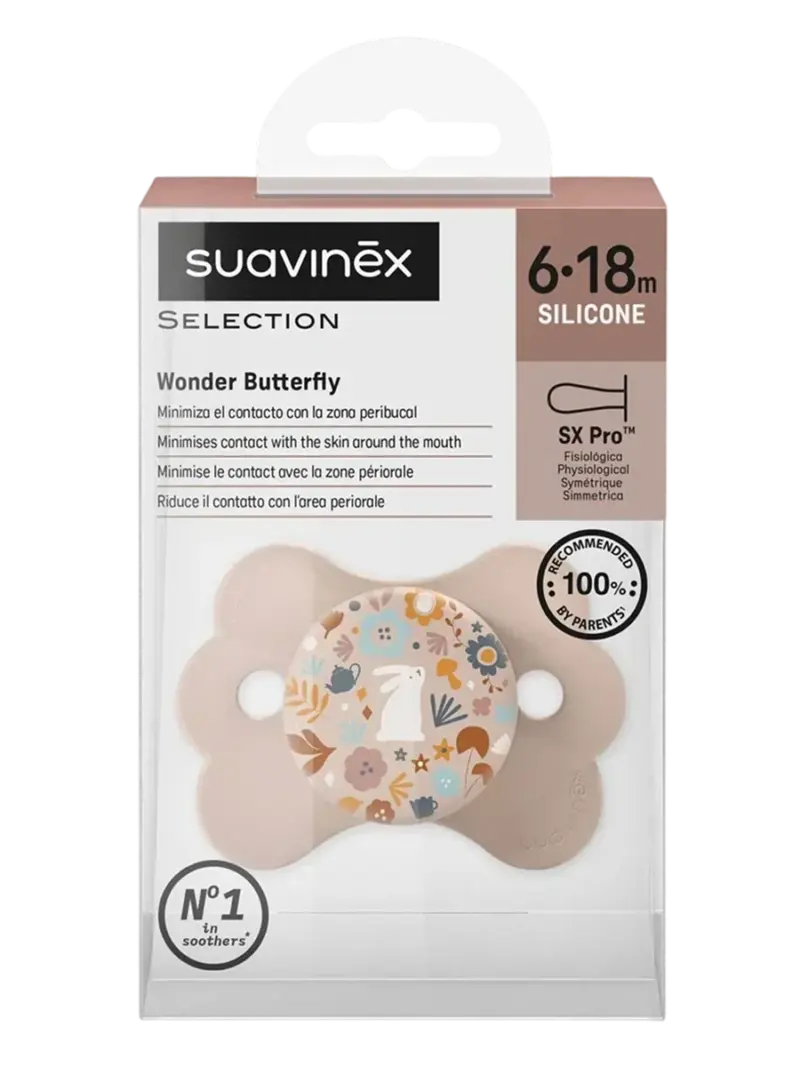 Набор пустышек силиконовых Suavinex Wonderland розовый