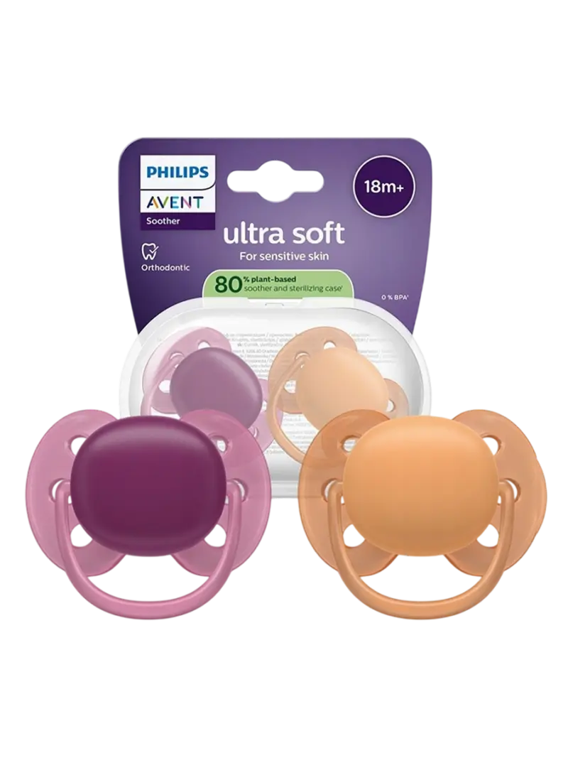 Набор пустышек силиконовых ортодонтических Philips Avent Ultra Air