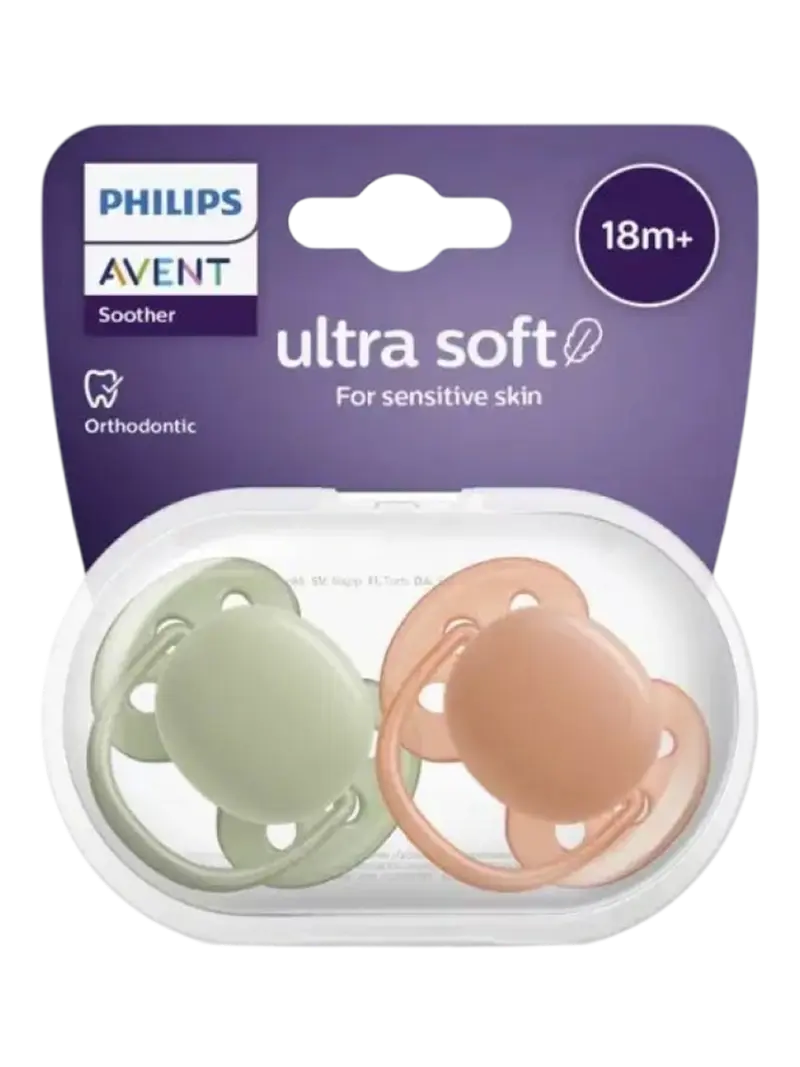 Набор пустышек силиконовых ортодонтических Philips Avent Ultra Air