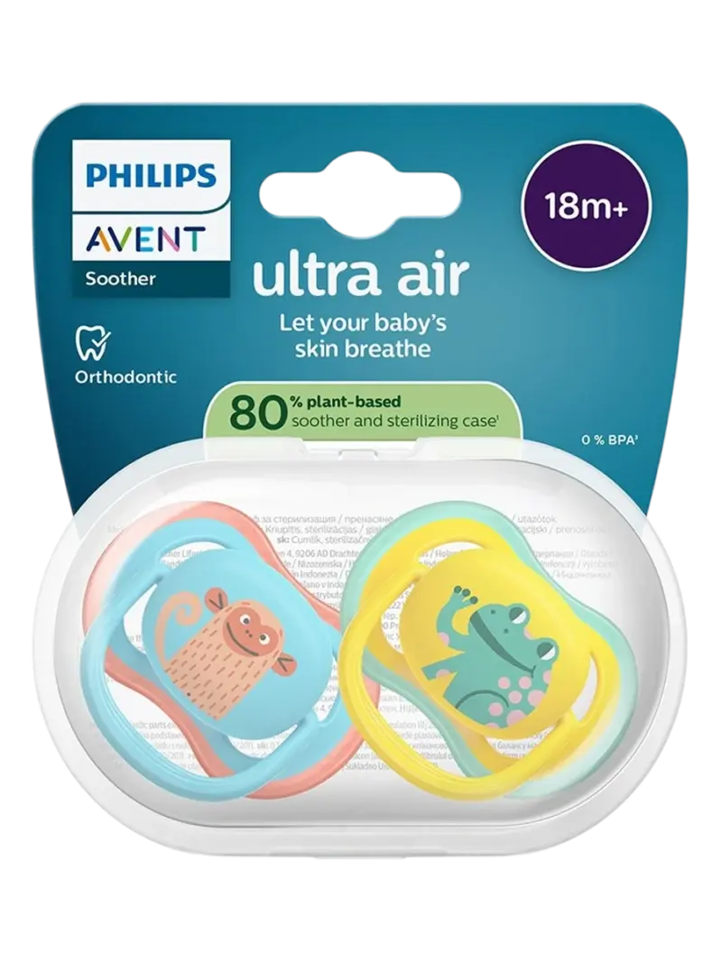 Набор пустышек силиконовых ортодонтических Philips Avent Ultra Soft