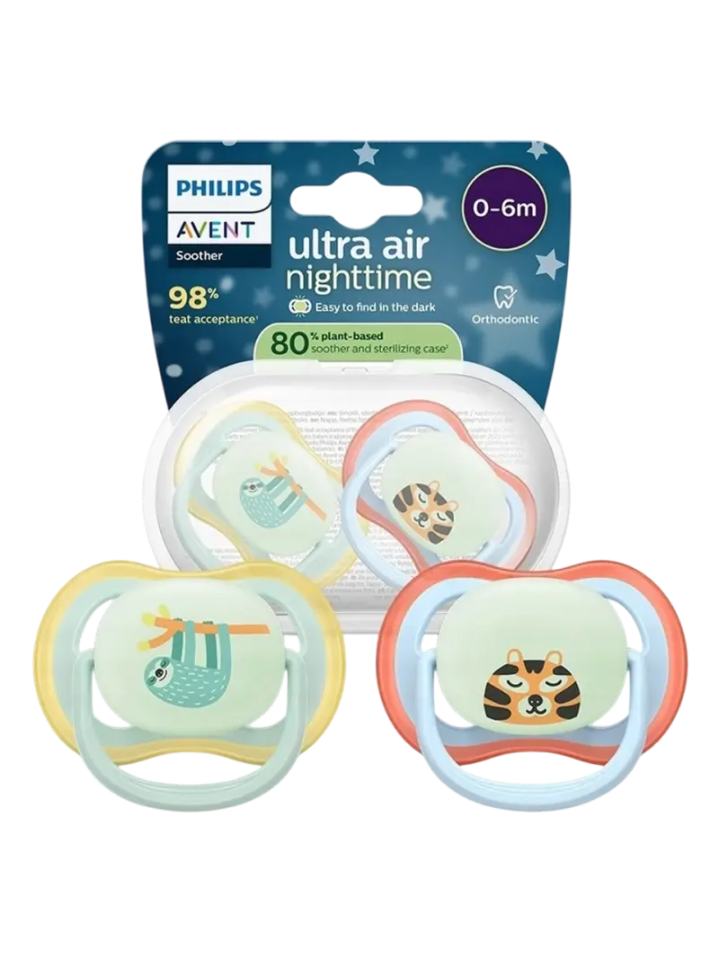 Набор пустышек ночных светящихся Philips Avent Ultra Air Night