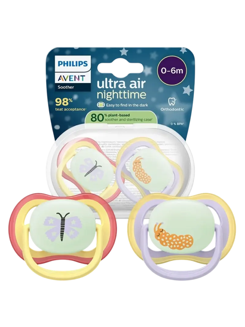 Набор пустышек ночных светящихся Philips Avent Ultra Air Night