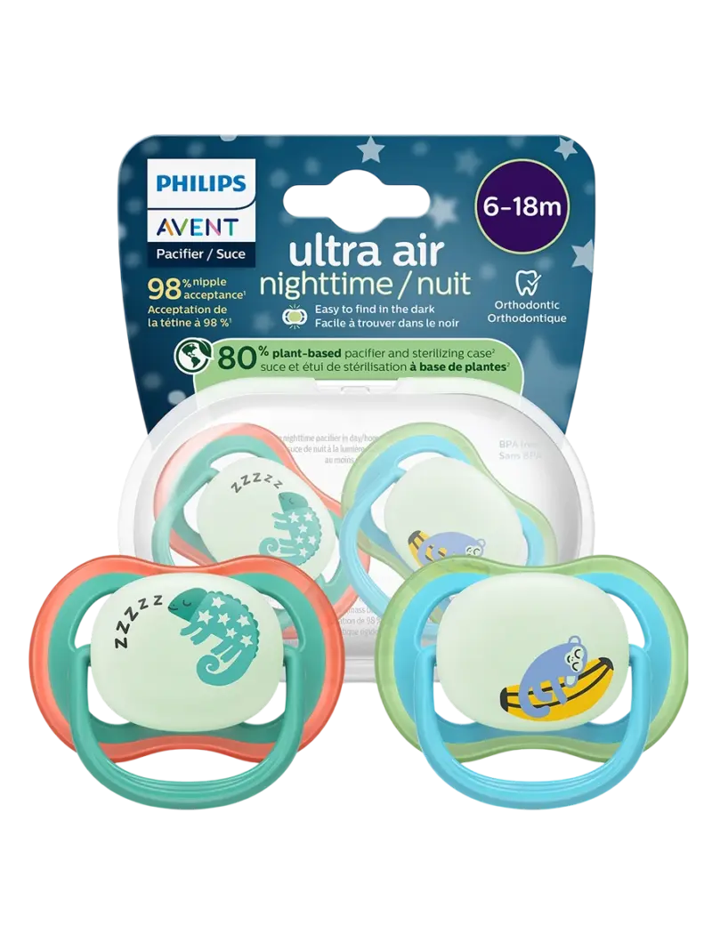 Набор пустышек ночных светящихся Philips Avent Ultra Air Night