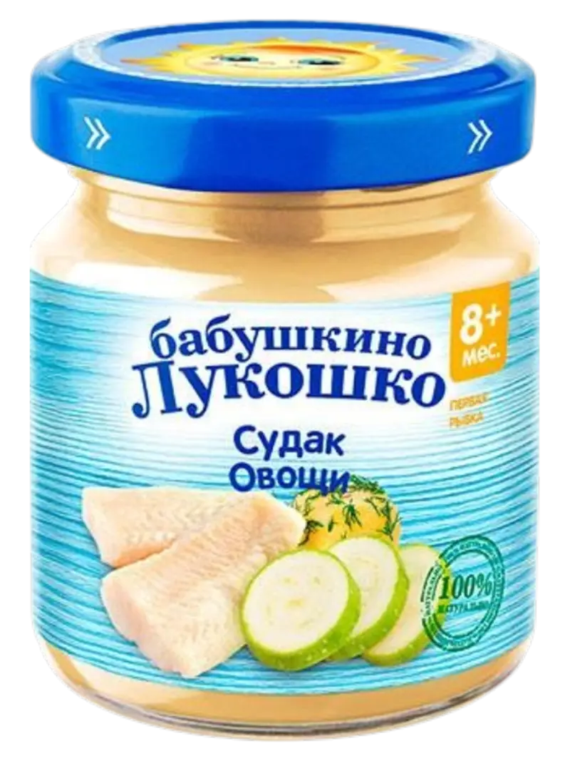 Пюре детское Бабушкино Лукошко судак с овощами 8+ мес