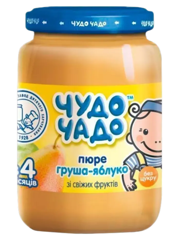 Пюре детское Чудо Чадо груша-яблоко 12+ мес
