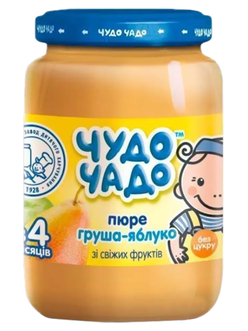 Пюре детское Чудо Чадо груша-яблоко 12+ мес