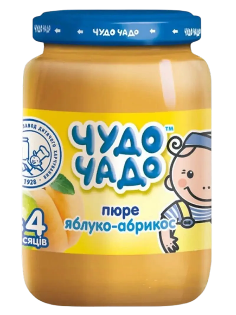 Пюре детское Чудо Чадо яблоко-абрикос 12+ мес