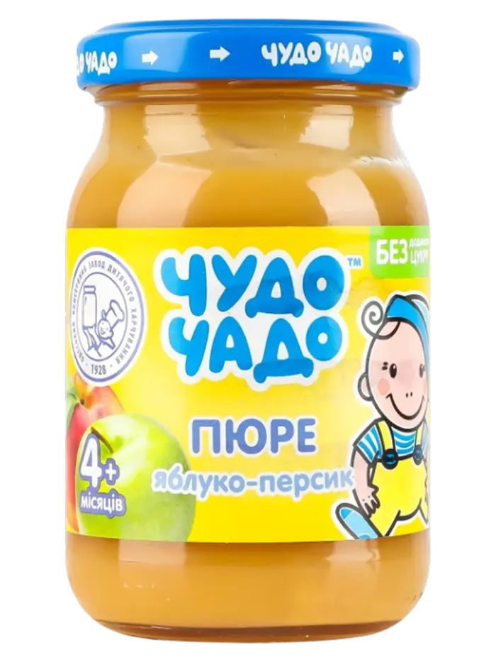 Пюре детское Чудо Чадо яблоко-персик 12+ мес