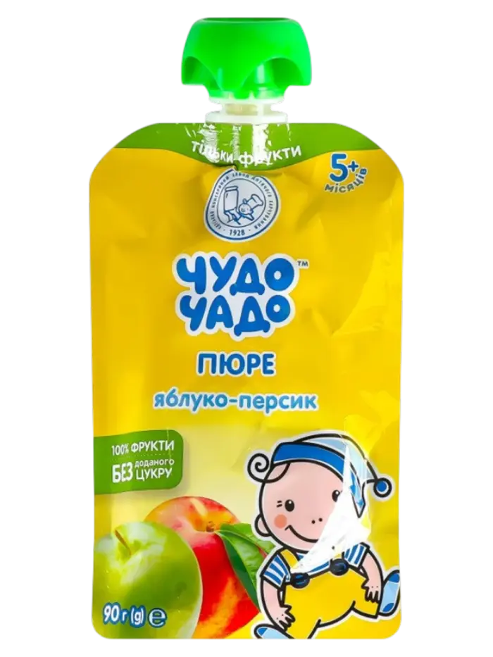 Пюре детское Чудо Чадо яблоко-персик 6+ мес
