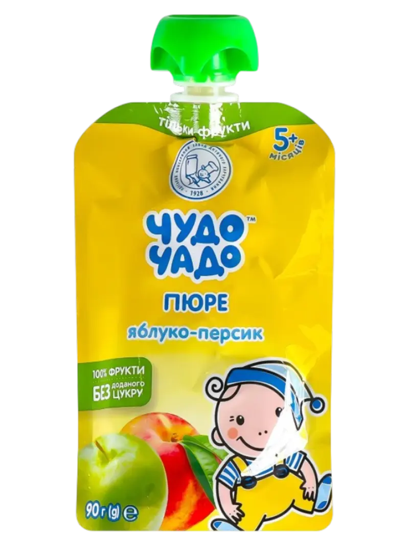 Пюре детское Чудо Чадо яблоко-персик 6+ мес