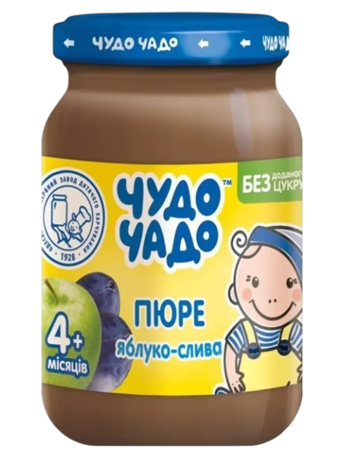 Пюре детское Чудо Чадо яблоко-слива 12+ мес