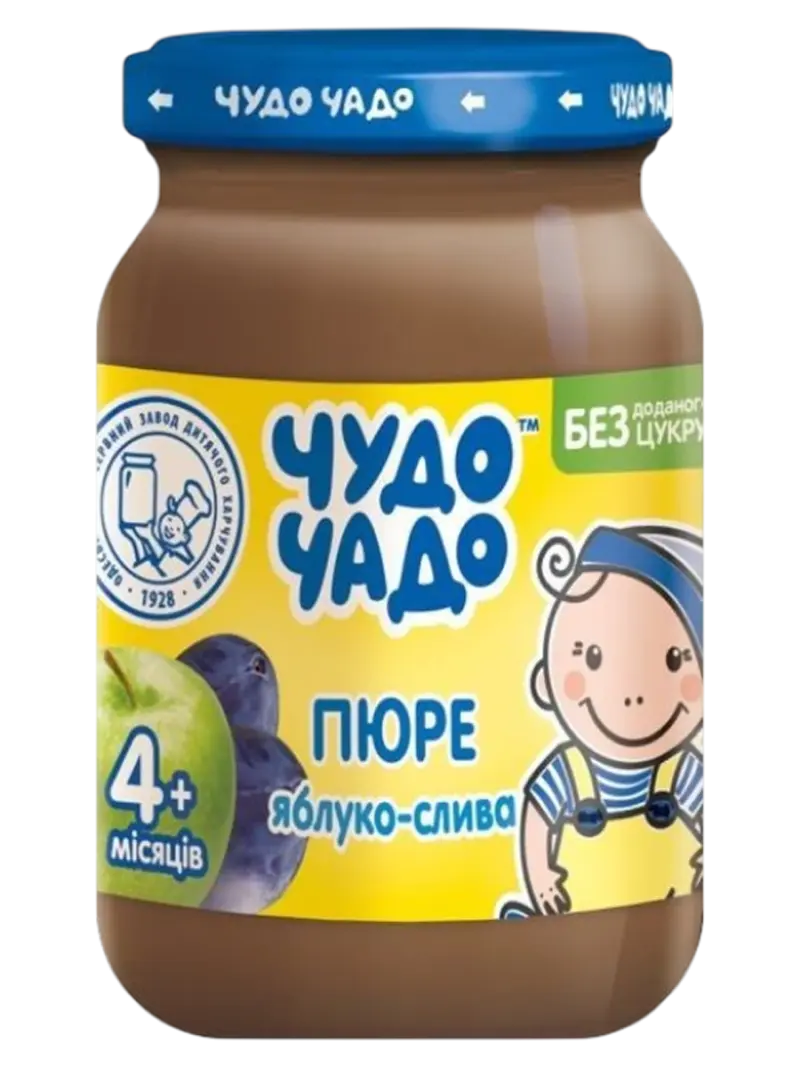 Пюре детское Чудо Чадо яблоко-слива 12+ мес