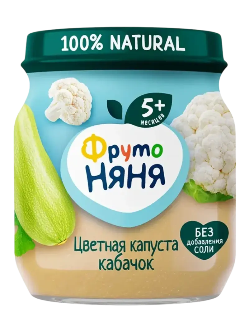 Пюре детское ФрутоНяня цветная капуста-кабачок 5+ мес