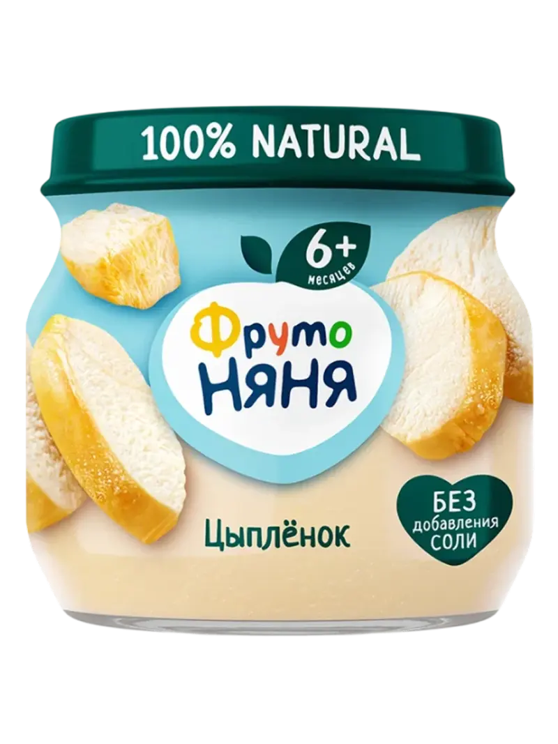 Пюре детское ФрутоНяня цыпленок 6+ мес