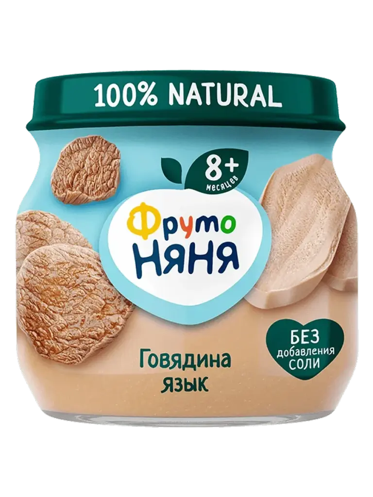 Pyure Frutonyanya Govyadina I Yazyk 80G Пюре детское фрутоняня говядинаязык 6+ мес