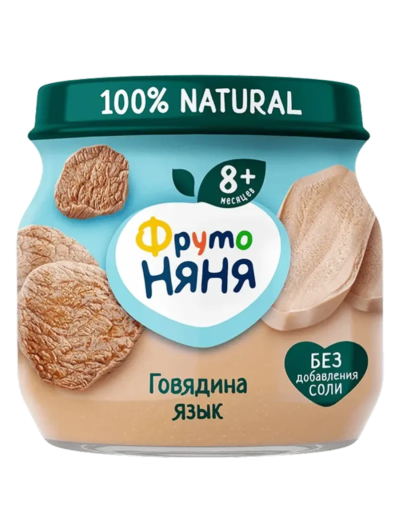 Пюре детское ФрутоНяня говядина-язык 6+ мес